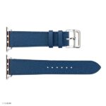 Apple Watch Band 41mm 40mm 38mm Premium Calfskin Epsom Leather in Blue