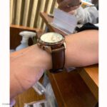 Classic Brown Cow Leather Watch Strap 19mm - Image 2