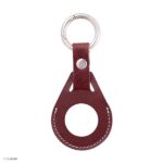 Premium Brown Leather Apple AirTag Case