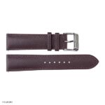High-End EPSOM Calf Leather Watch Strap, Brown, 18mm