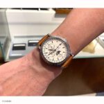 Yellow Cow Leather Watch Strap - Classic Style, Size 22mm - Image 2