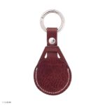 Premium Brown Leather Apple AirTag Case - Image 2
