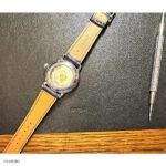TOPHILL Navy Blue Crocodile Leather Watch Strap in Classic Style - Image 3