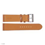 Vintage Style Yellow Cow Leather Watch Strap Thread Size 20mm - Image 2