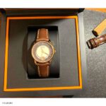 Classic Brown Leather Watch Strap with White Stitching 18mm - Image 5