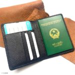Soft and Durable Black PEBBLE Leather Passport Holder - Image 2