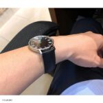 Premium Epsom Calf Leather Black Watch Strap Size 20mm - Image 3