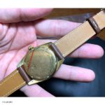 Brown Leather Watch Strap, Classic Flat Slim Style with White Stitching, 20mm - Image 5