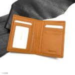 Gentle Soft Yellow Cowhide Leather Card Holder - Image 2