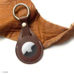 Premium Brown Leather Apple AirTag Case - Image 3