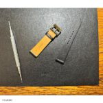 Vintage Black Leather Watch Strap with 20mm Thread Size - Image 3