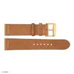 Vintage Style Yellow Cow Leather Watch Strap Thread Size 20mm