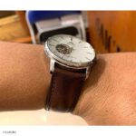 Classic Brown Cow Leather Watch Strap 19mm - Image 4