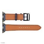 Apple Watch Strap 41mm 40mm 38mm Dark Blue Leather Classic Style - Image 7