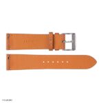 Premium Epsom Calf Leather Watch Strap in Yellow, Flat Thin Style, Size 18mm - Image 5