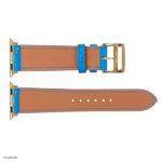 Apple Watch Band 41mm 40mm 38mm Premium Epsom Leather Dark Blue - Image 7