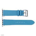 Apple Watch Band 41mm 40mm 38mm Premium EPSOM Cow Leather in Light Blue