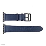 Apple Watch Strap 41mm 40mm 38mm Dark Blue Leather Classic Style - Image 6