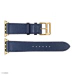 Apple Watch Strap 41mm 40mm 38mm Dark Blue Leather Classic Style - Image 4