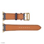 Apple Watch Strap 41mm 40mm 38mm Dark Blue Leather Classic Style - Image 5