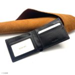 NAPA Men's Leather Wallet, Soft Natural Grain, Compact Black - Image 2