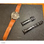 Classic Black Crocodile Leather OMEGA Watch Band