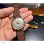OMEGA Watch Strap in Brown Crocodile Leather, Classic Flat Style - Image 3