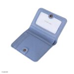 Multi Soft Leather Card Holder in Light Blue - Image 2