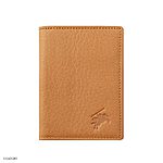 Gentle Soft Yellow Cowhide Leather Card Holder