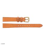 Yellow Cowhide Leather Watch Strap in Classic Flat, Thin Style – 12mm - Image 3