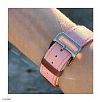 Apple Watch Series 3 Calf Leather SWIFT Pink Mixed Strap - Image 3