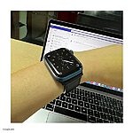 Apple Watch Leather Band 41mm 40mm 38mm Cow Leather Navy Blue