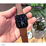 Apple Watch Leather Strap 49mm 45mm 44mm - Brown Cow Leather - Image 3