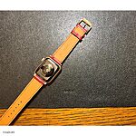 Apple Watch Leather Strap Size 41mm 40mm 38mm, Premium Epsom Calf Leather in Burgundy Red - Image 3