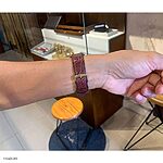 TISSOT Watch Band in Reddish Brown Crocodile Leather, Classic Flat Style - Image 4
