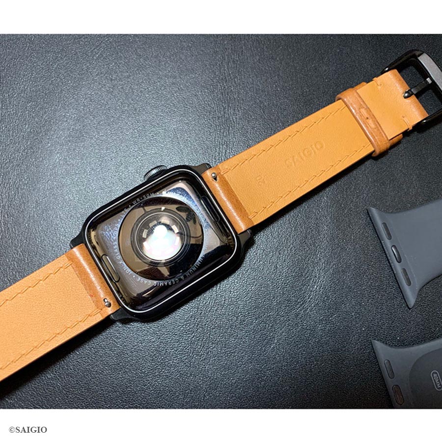 Dây Da Apple Watch SERIES 6 Da Bò Màu Vàng Bò - day da apple watch series 6 size 41mm da bo mau vang bo 6 -