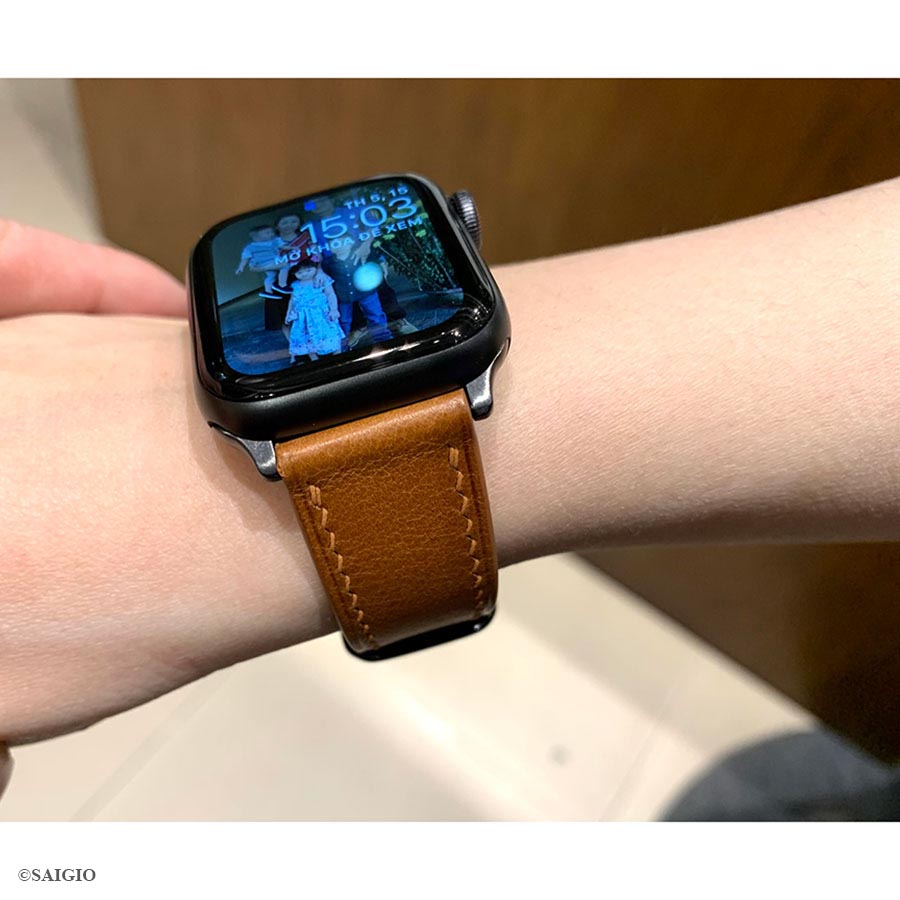 Dây Da Apple Watch SERIES 6 Da Bò Màu Vàng Bò - day da apple watch series 6 size 41mm da bo mau vang bo 7 -