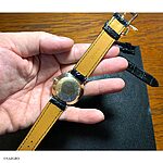 Wittnauer Black Crocodile Leather Classic Flat Watch Strap - Image 2