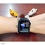 Apple Watch Series 8 Navy Blue Cow Leather Band