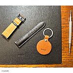 OMEGA Watch Strap – Black Cowhide Leather, Classic Style with White Stitching - Image 4
