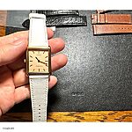KORLEX White Leather Flat Classic Watch Strap - Image 4