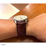 ORIENT Brown-Red Alligator Leather Watch Strap, Classic Style - Image 5