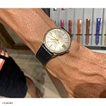BULOVA Epsom Calf Leather Watch Strap in Black Classic Flat Style - Image 3