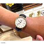 LONGINES Black Classic Crocodile Leather Watch Strap