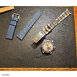 ROLEX Watch Strap, Epsom Calf Leather, Blue, Classic Flat - Image 2