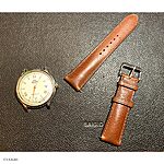ORIENT Brown Leather Classic Watch Strap