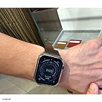 Premium Epsom Calf Leather Apple Watch Series 8 Band in Brown