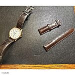 LONGINES Brown Crocodile Leather Watch Strap, Classic Style - Image 2