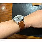 PERRELET Classic Flat Yellow Cow Leather Watch Strap