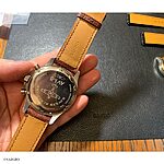 HAWKER HURRICANE Classic Brown Alligator Leather Watch Strap - Image 3